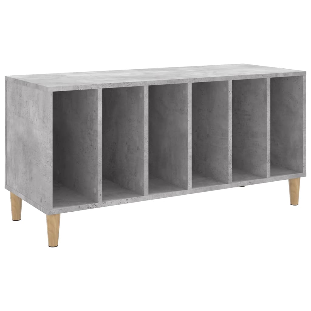 vinylskab 100x38x48 cm konstrueret træ betongrå