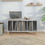 vinylskab 100x38x48 cm konstrueret træ betongrå