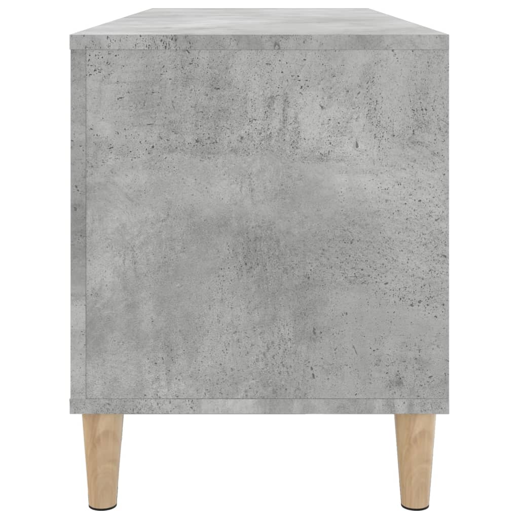 vinylskab 100x38x48 cm konstrueret træ betongrå