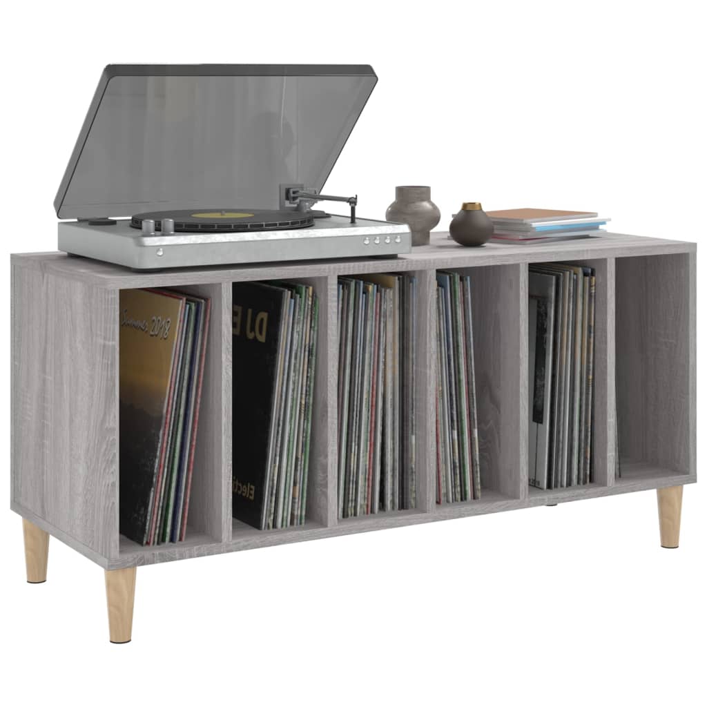 vinylskab 100x38x48 cm konstrueret træ grå sonoma-eg