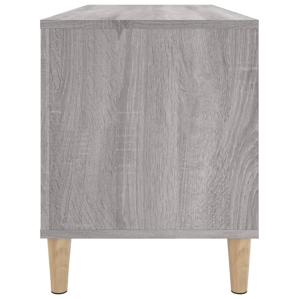 vinylskab 100x38x48 cm konstrueret træ grå sonoma-eg