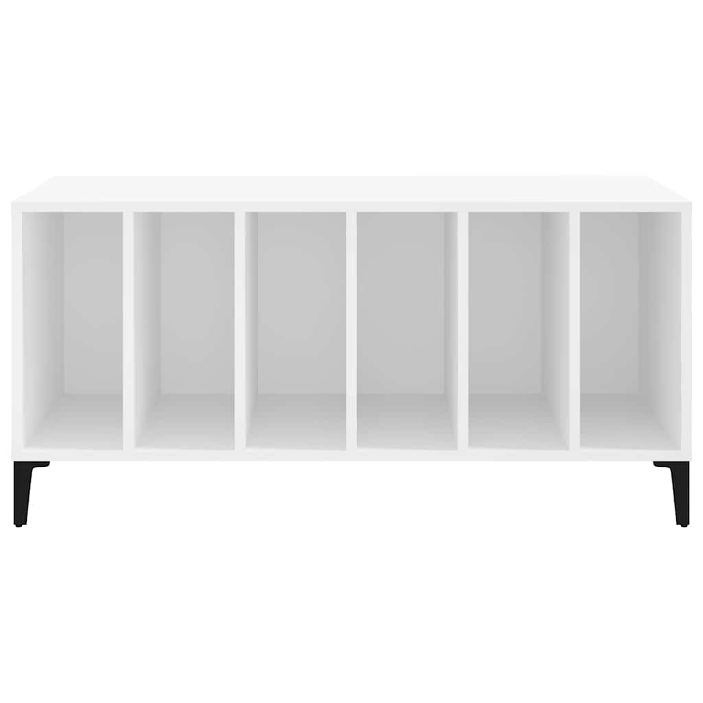 vinylskab 100x38x48 cm konstrueret træ hvid