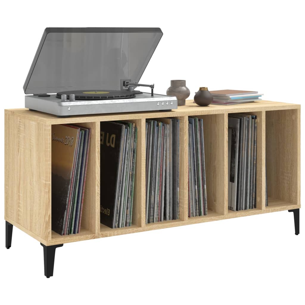 vinylskab 100x38x48 cm konstrueret træ sonoma-eg