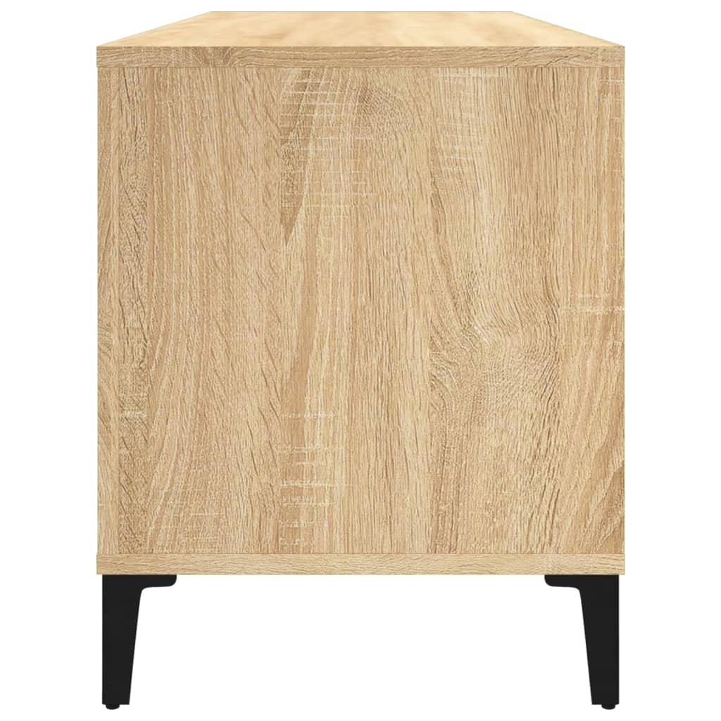 vinylskab 100x38x48 cm konstrueret træ sonoma-eg