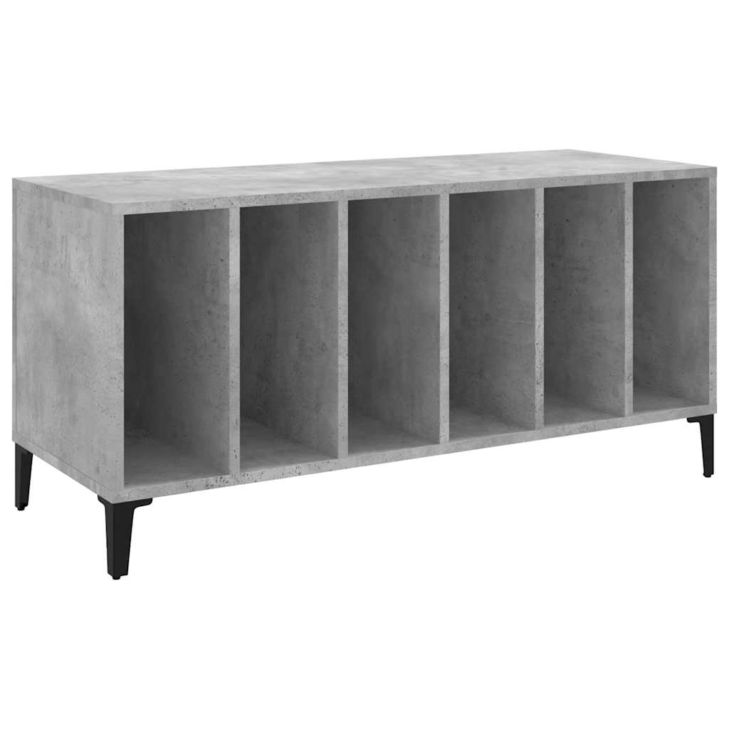 vinylskab 100x38x48 cm konstrueret træ betongrå
