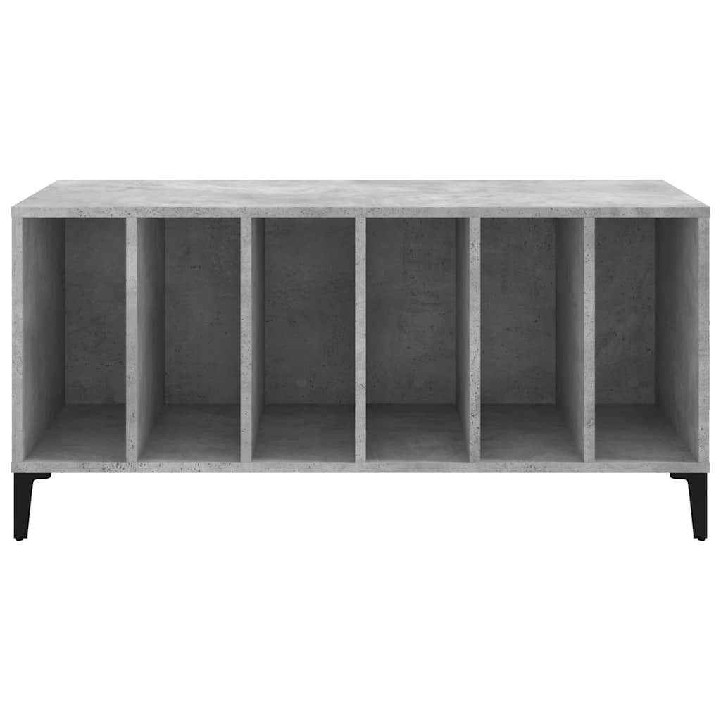 vinylskab 100x38x48 cm konstrueret træ betongrå