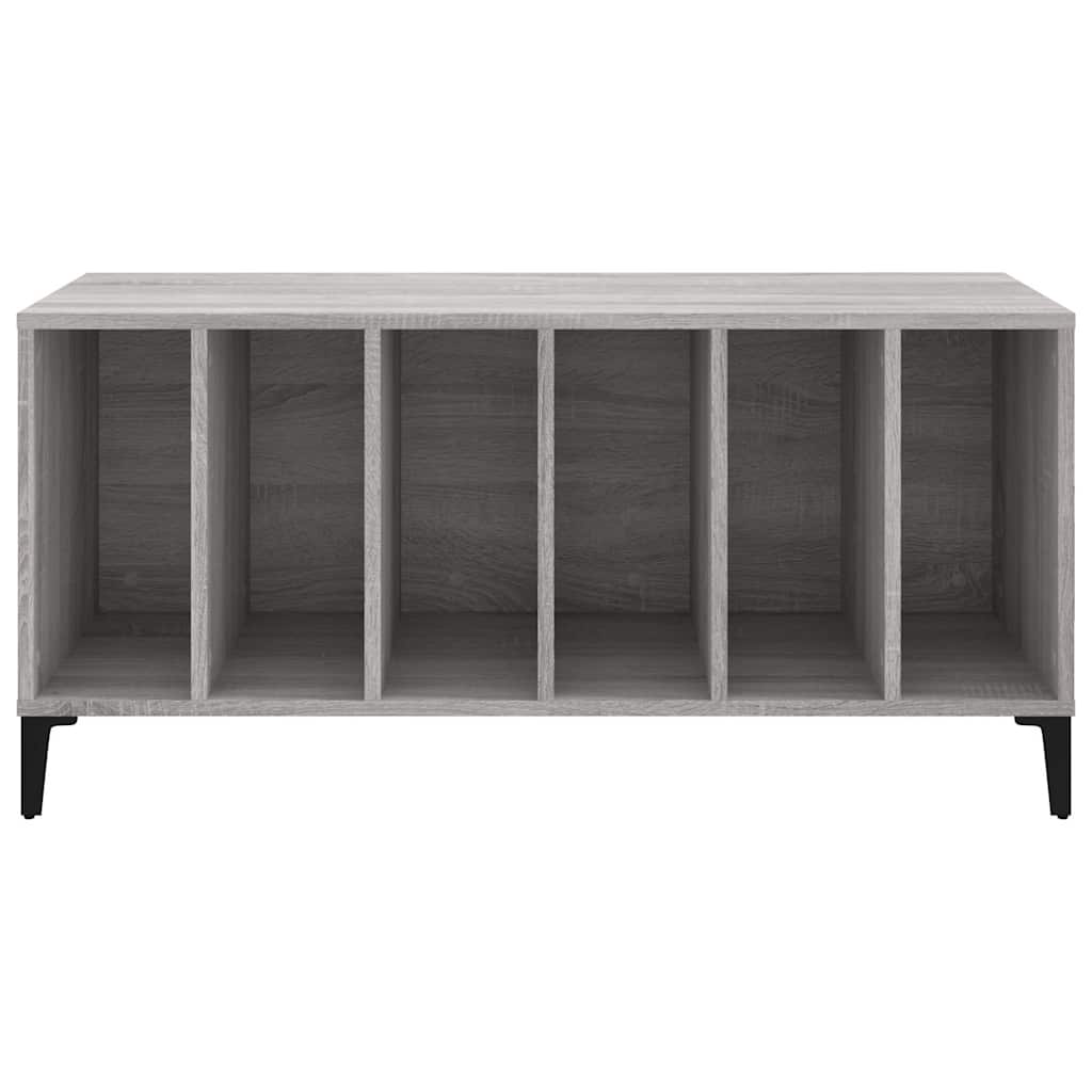 vinylskab 100x38x48 cm konstrueret træ grå sonoma-eg