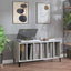 vinylskab 100x38x48 cm konstrueret træ grå sonoma-eg