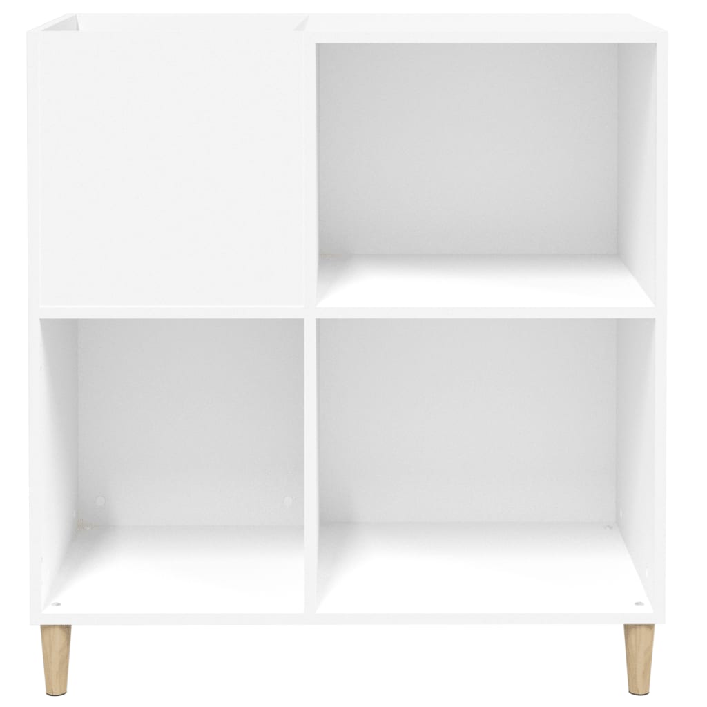 vinylskab 84,5x38x89 cm konstrueret træ hvid