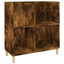 vinylskab 84,5x38x89 cm konstrueret træ røget egetræsfarve