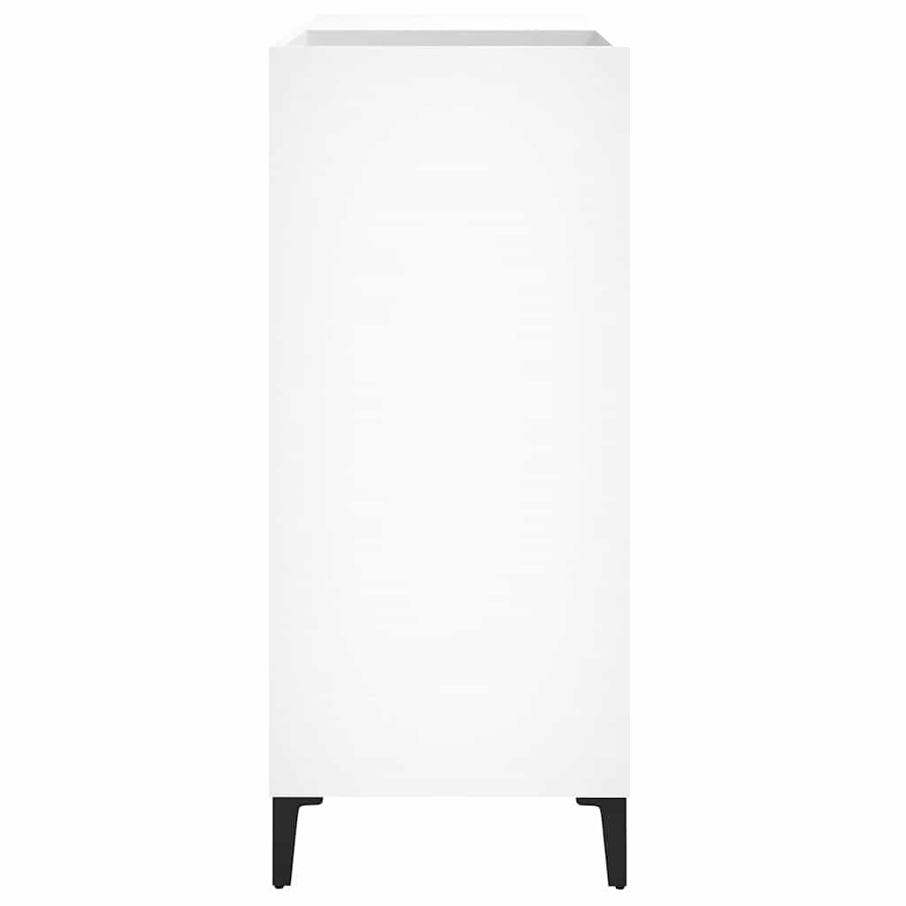 vinylskab 84,5x38x89 cm konstrueret træ hvid