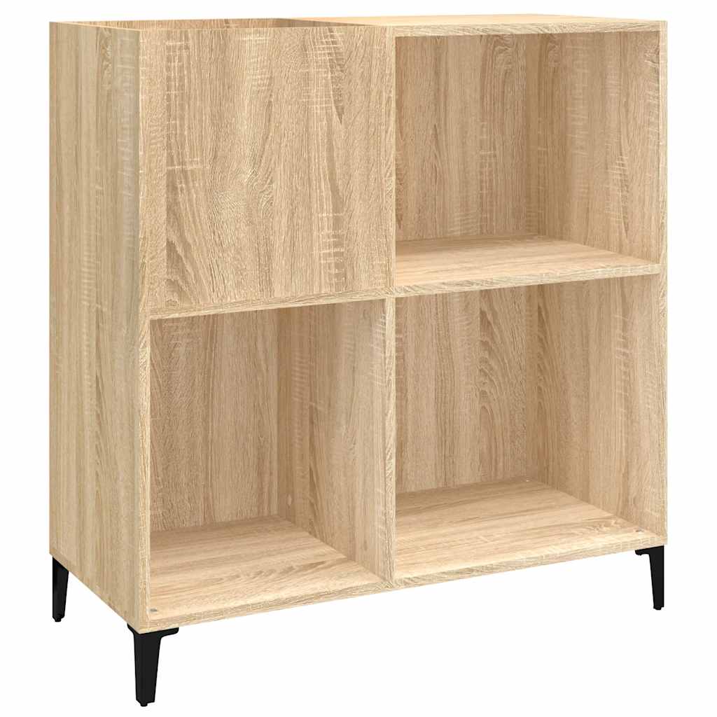 vinylskab 84,5x38x39 cm konstrueret træ sonoma-eg