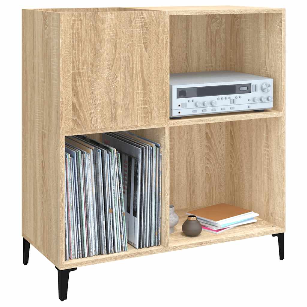 vinylskab 84,5x38x39 cm konstrueret træ sonoma-eg