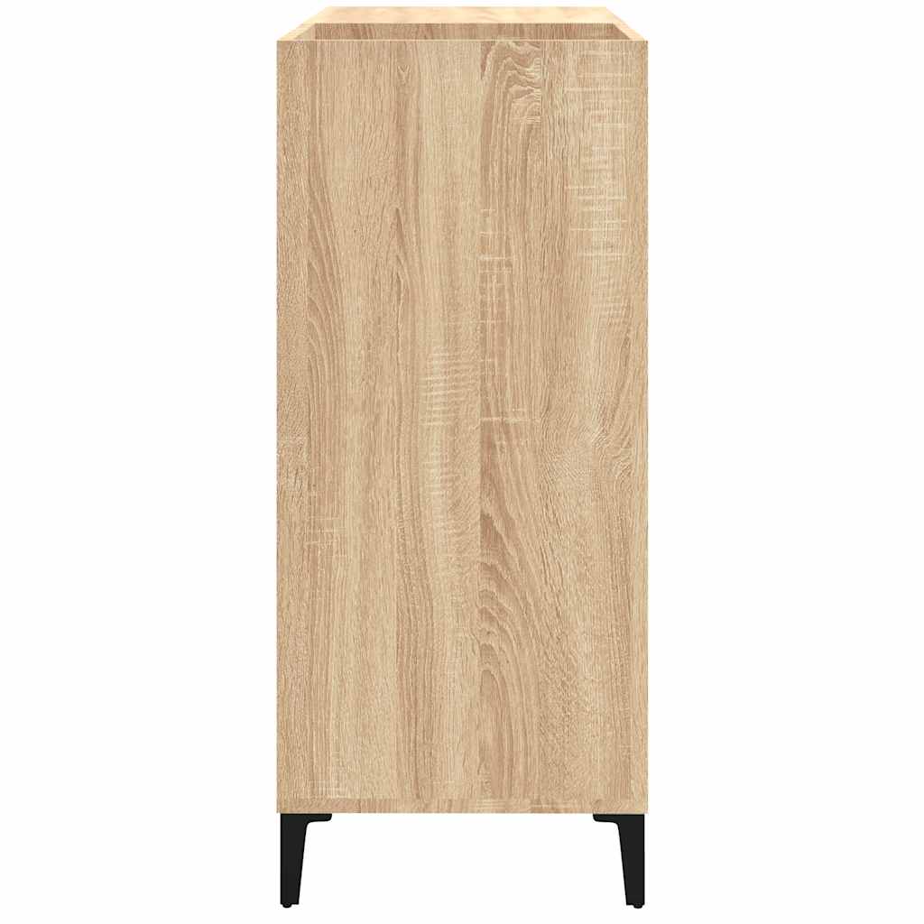 vinylskab 84,5x38x39 cm konstrueret træ sonoma-eg