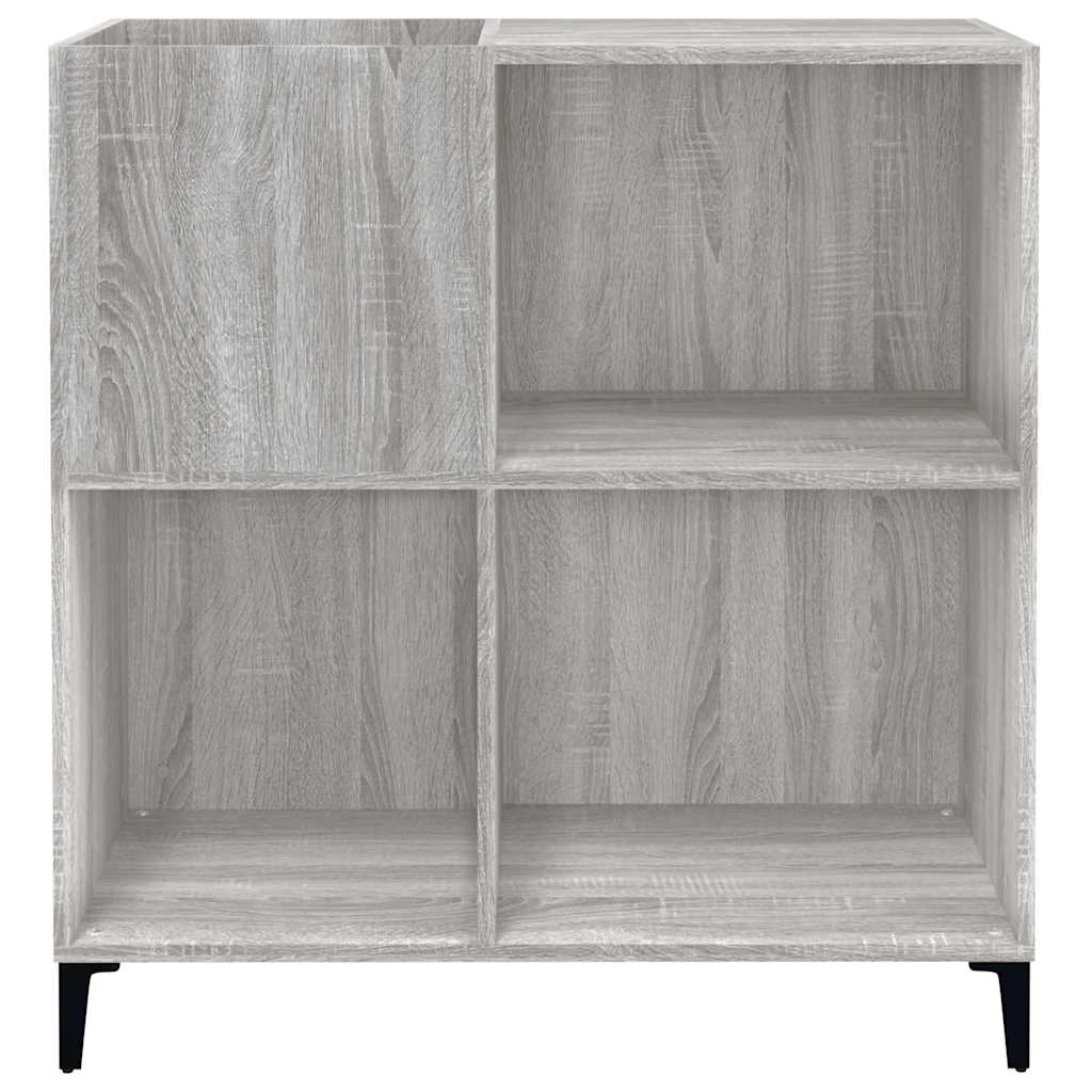 vinylskab 84,5x38x39 cm konstrueret træ grå sonoma-eg