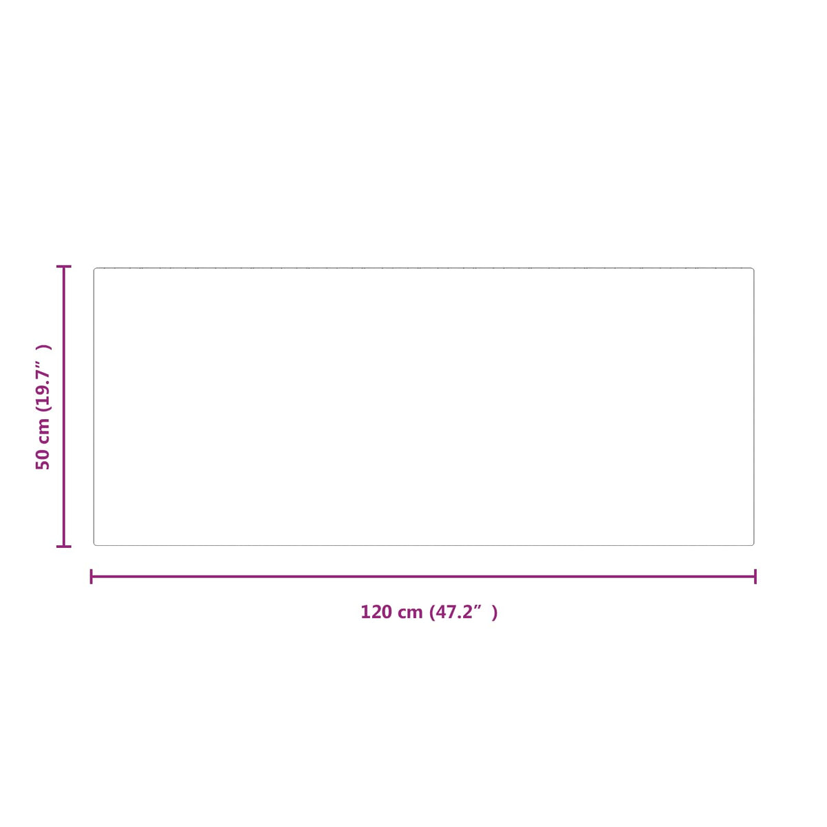 Pejs glasplade Transparent 120 x 50 cm Glas