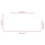 Pejs glasplade Transparent 120 x 50 cm Glas