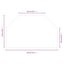 Pejs glasplade Transparent 80 x 50 cm Glas