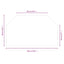 Pejs glasplade Transparent 100 x 60 cm Glas