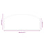 Pejs glasplade Transparent 120 x 50 cm Glas