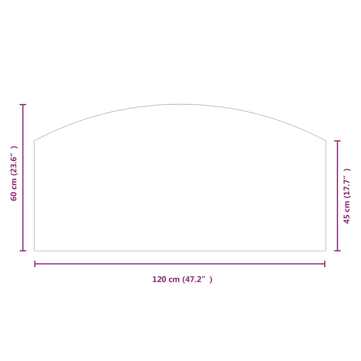 Pejs glasplade Transparent 120 x 60 cm Glas