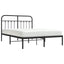 sengeramme med sengegavl 140x190 cm metal sort