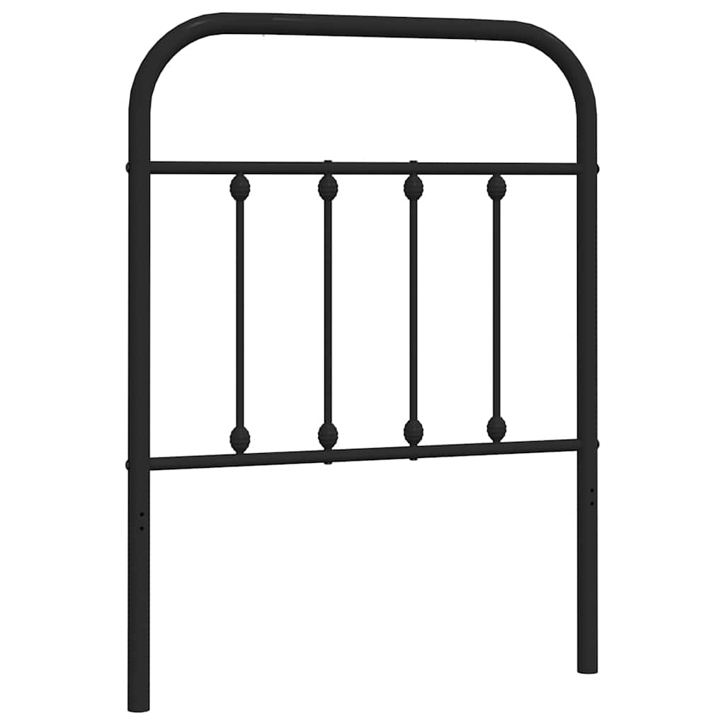 udskiftningsgavl 75 cm metal sort