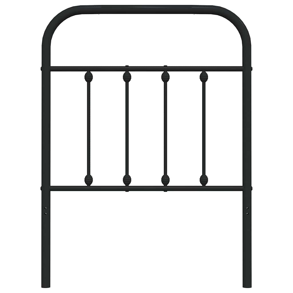 udskiftningsgavl 75 cm metal sort