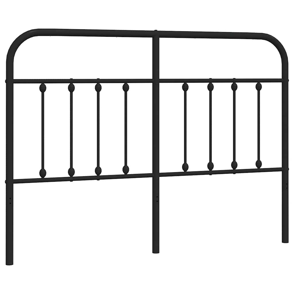 udskiftningsgavl 135 cm metal sort