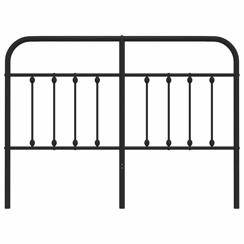 udskiftningsgavl 135 cm metal sort