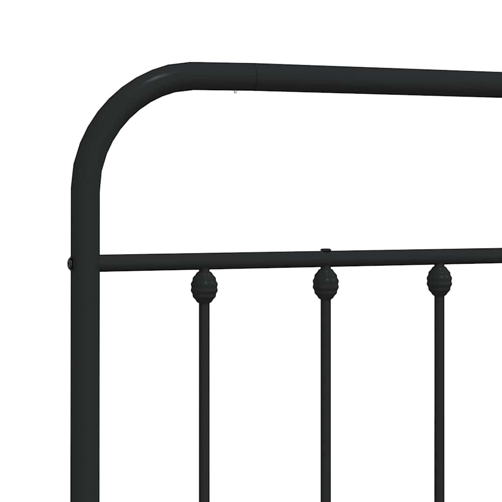 udskiftningsgavl 135 cm metal sort