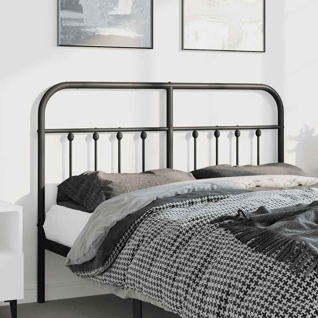 udskiftningsgavl 135 cm metal sort