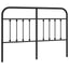 udskiftningsgavl 140 cm metal sort