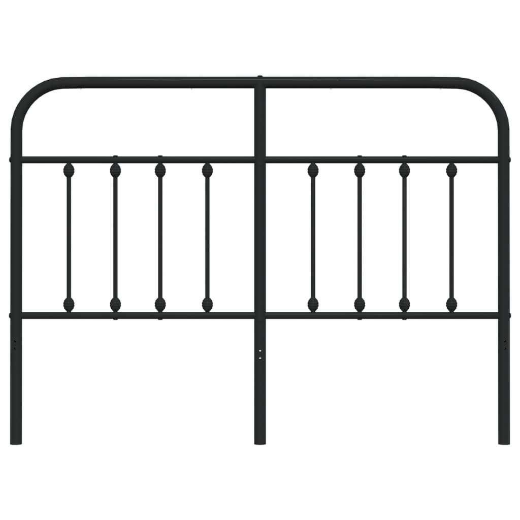 udskiftningsgavl 140 cm metal sort