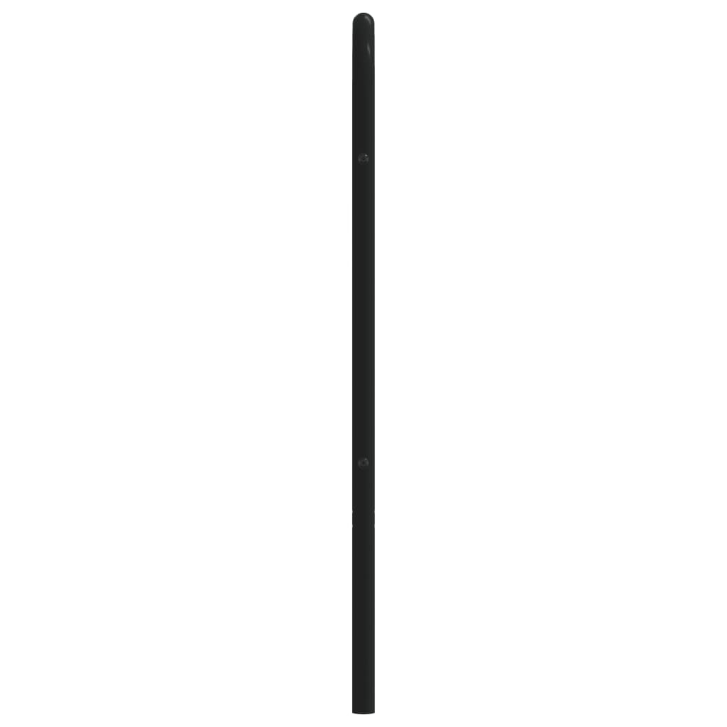 udskiftningsgavl 140 cm metal sort
