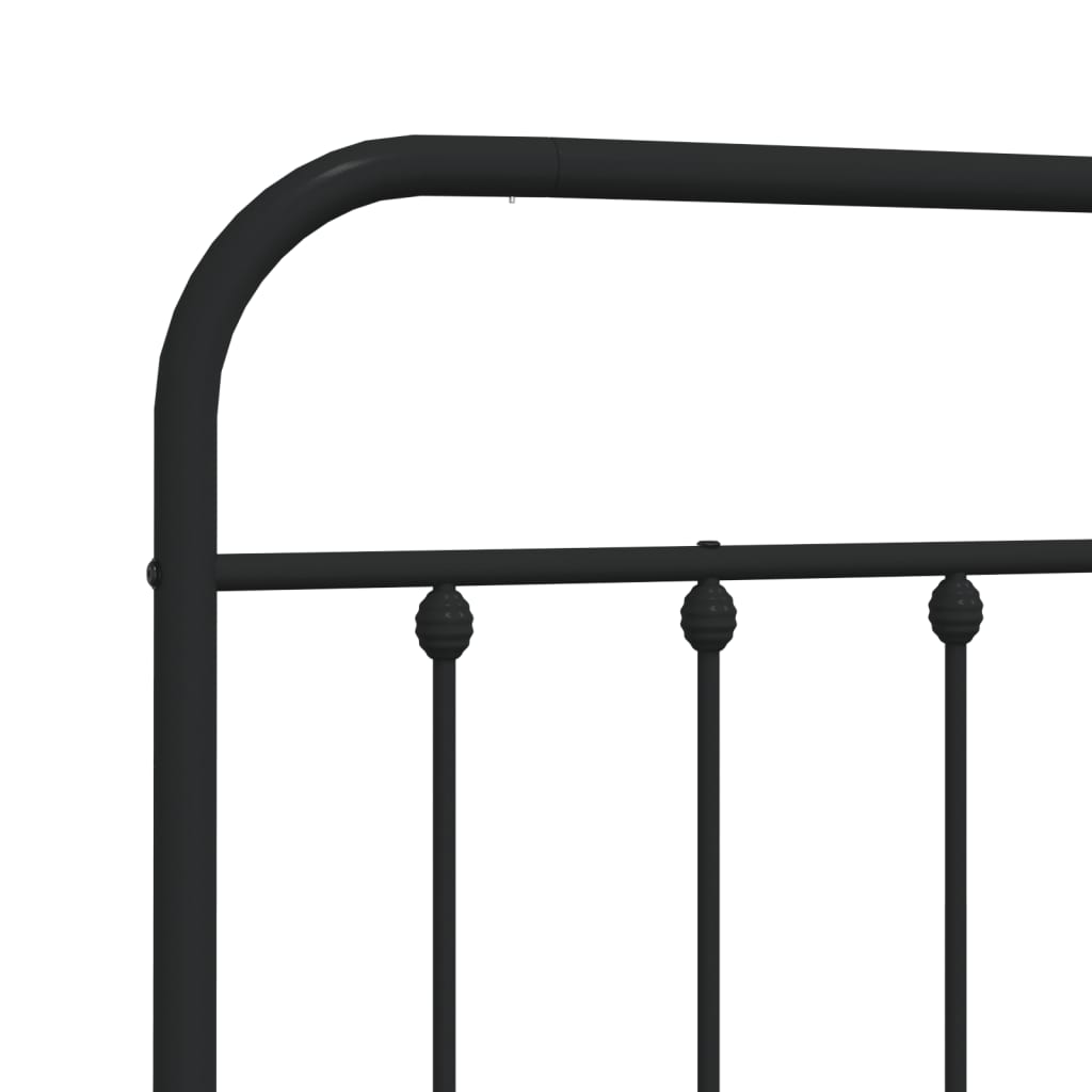 udskiftningsgavl 140 cm metal sort