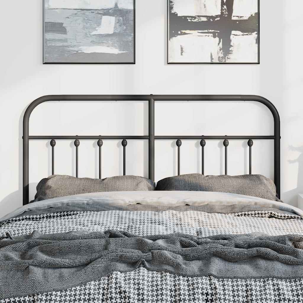 udskiftningsgavl 150 cm metal sort