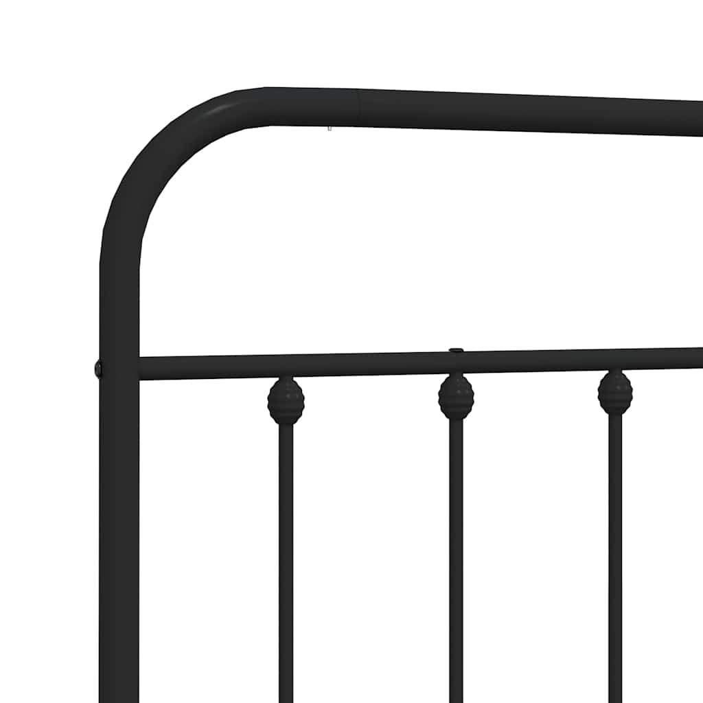 udskiftningsgavl 150 cm metal sort