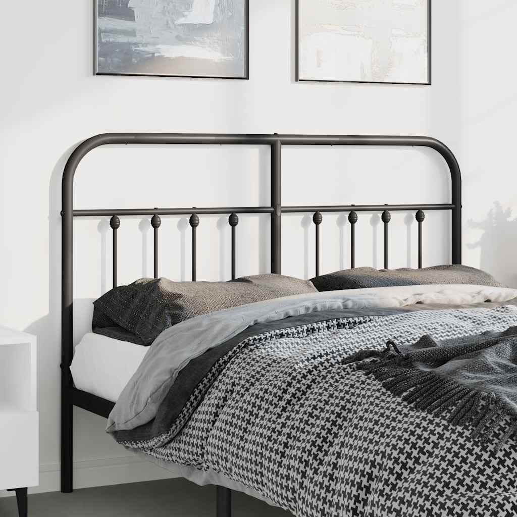 udskiftningsgavl 150 cm metal sort