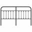 udskiftningsgavl 160 cm metal sort