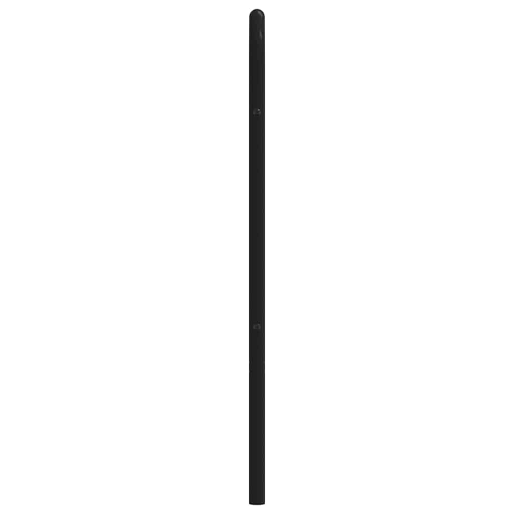 udskiftningsgavl 160 cm metal sort