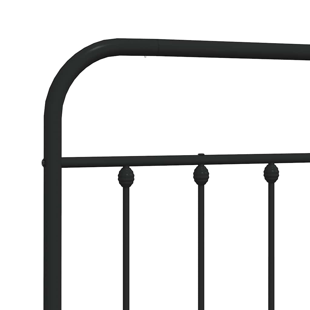 udskiftningsgavl 160 cm metal sort