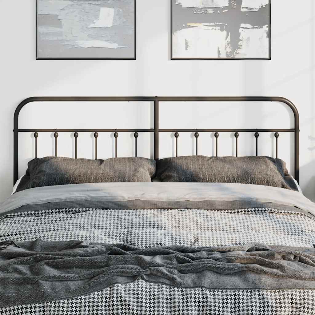 udskiftningsgavl 180 cm metal sort