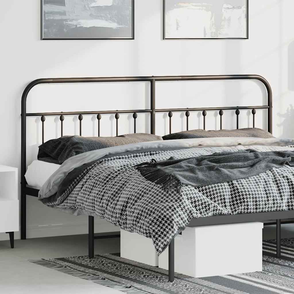 udskiftningsgavl 180 cm metal sort