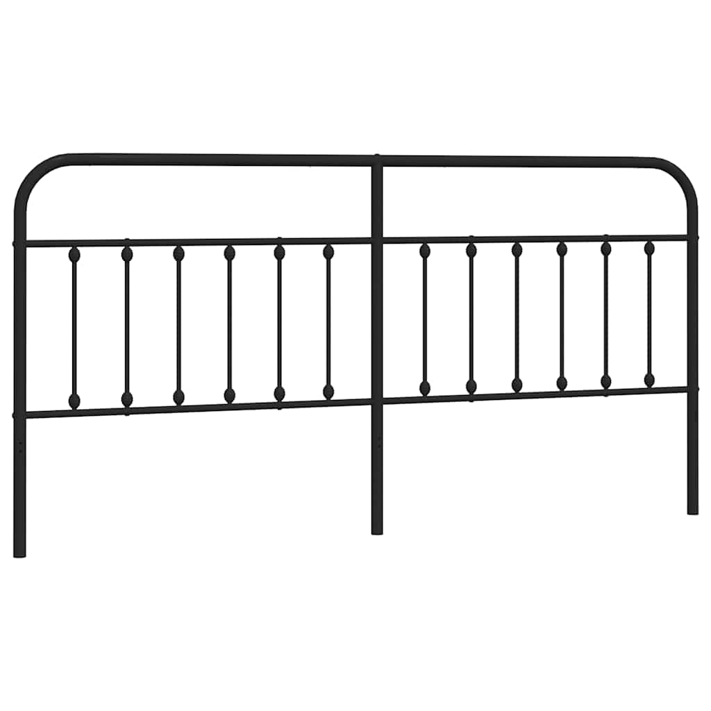 udskiftningsgavl 193 cm metal sort