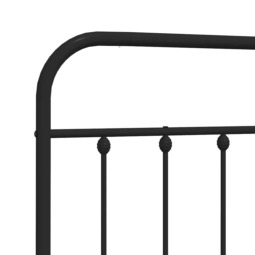 udskiftningsgavl 193 cm metal sort