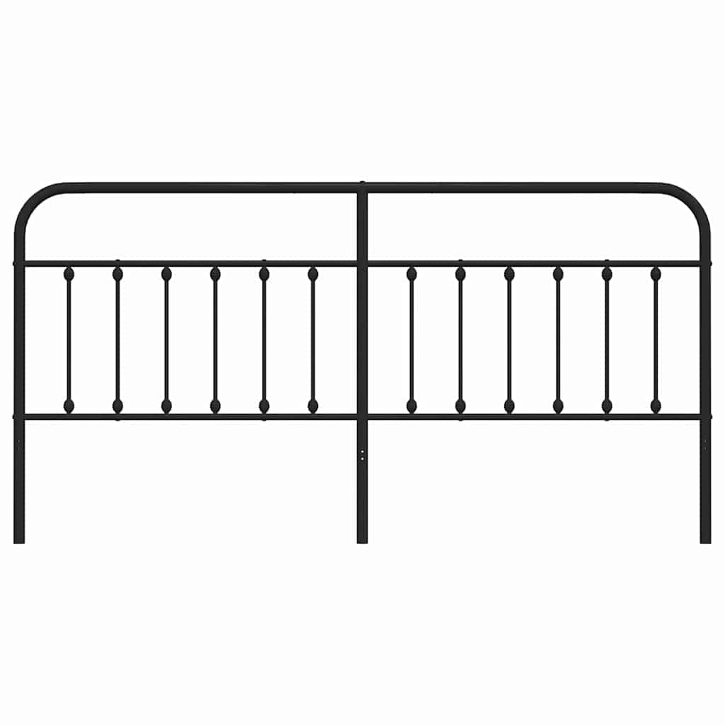 udskiftningsgavl 200 cm metal sort