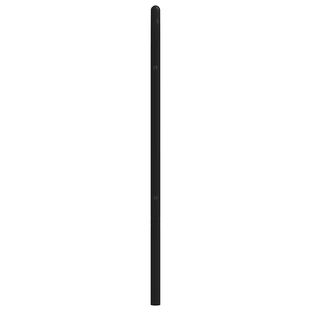 udskiftningsgavl 200 cm metal sort