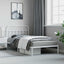 sengeramme med sengegavl 107x203 cm metal hvid