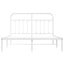 sengeramme med sengegavl 140x190 cm metal hvid